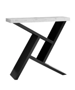 Monarch Sepcialties I 2406 36 in. Accent Table with Cement-Look Hall Console; Black