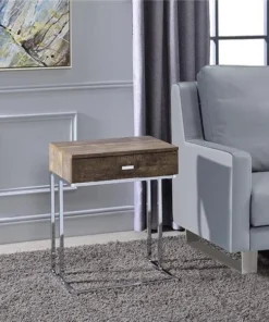 Myco Furniture CH100 12 x 18 x 24 in. Chloe Accent Table; Brown