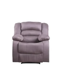 Nathaniel Home 72008-91GY Microfiber Recliner; Gray