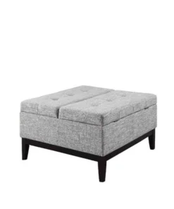 Ore Furniture HB4712 18 in. Beige Grey Dual Lift Storage Coffee Table