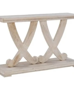 Powell D1340A20 48 x 14 x 30 in. Roesia Console Table - White Washed - Mango Wood
