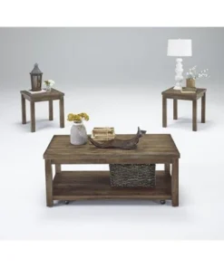 Progressive Furniture T218-95 19 x 46 x 23 in. Driftwood - Pack of 3