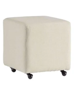 Progressive Furniture A193-41 River Off White Caster Stool