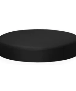 Regency N2323BK Eric Low Round Ottoman; Black