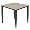 Regency TPL3030PLBK 30 in. Kahlo Square Tapered Leg Table; Maple & Black