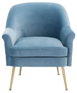 Safavieh ACH4005C Rodrik Accent Chair; Light Blue