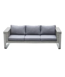 Pursonic MOLRS3 86.6 x 35.4 x 28.7 in. Three seater Sofa with 12 cm Cusion & Back Pillow