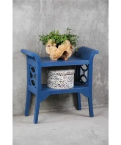 Sunset Trading CC-TAB1033LD-SD Cottage Blue Accent Table & Console - Blue