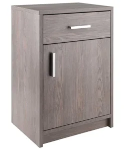 Winsome Wood 16317 Astra Accent Table; Ash Gray - 15.75 x 12.4 x 23.75 in.