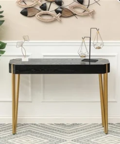 Winsome House Luxen Home Wood and Metal Console Entryway Table