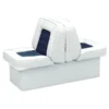 Wise 8WD505P-1-924 10 in. Base Lounge Seat; White & Navy