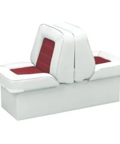 Wise 8WD505P-1-925 10 in. Base Lounge Seat; White & Red
