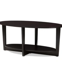 Baxton Studio MH2106-Wenge-CT Jacintha Modern & Contemporary Wenge Brown Finished Coffee Table