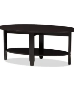 Baxton Studio MH2112-Wenge-CT Ancelina Modern & Contemporary Wenge Brown Finished Coffee Table