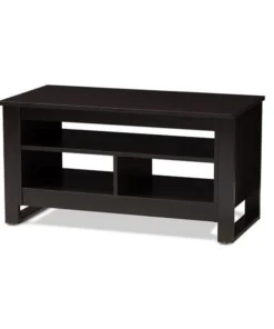 Baxton Studio MH2114-Wenge-CT Nerissa Modern & Contemporary Wenge Brown Finished Coffee Table