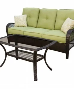 Hanover ORLEANS2PC Orleans Patio Seating Set - 2 Pieces (Sofa and Coffee Table)