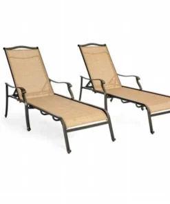Hanover MONCHS2PC Monaco 2 Piece Sling Chaise Lounge Chair
