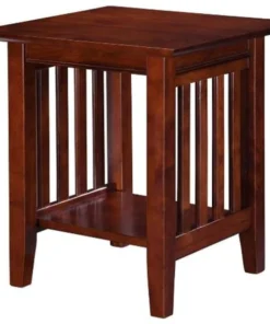 Atlantic Furniture AH14204 Mission End Table; Walnut