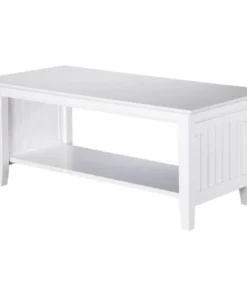 Atlantic Furniture AH15302 Nantucket Coffee Table; White