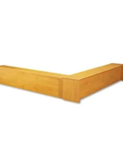 Bush Furniture Outlet Store Bush WC72476 Series C Reception L-Hutch For Rectangular Desk/Return Bridge Natural Cherry