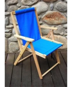 Blue Ridge Chair Works DFCH05WA Highlands Deck Chair - Atlantic Blue