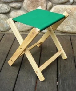 Blue Ridge Chair Works FSCH04WF Folding Stool - Forest Green