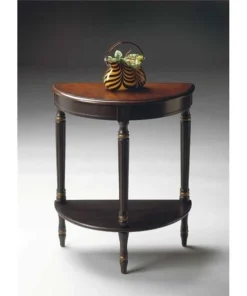 Butler Specialty Company. Butler Specialty 889104 Demilune Console Table - CafT Noir Finish