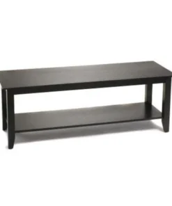Convenience Concepts 7103082-BL American Heritage Coffee Table with Shelf in Black