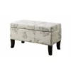 Highboy Winslow Storage Ottoman - Butterfly Fabric