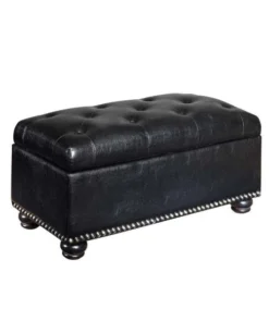 Convenience Concepts 7th Avenue Storage Ottoman - 163050BL