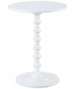 Convenience Concepts Palm Beach Spindle Table White - 131355W