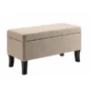 Convenience Concepts 161322FT 16 x 18 x 32 in. Winslow Storage Ottoman; Tan Fabric
