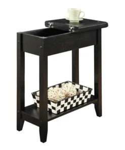 Convenience Concepts American Heritage Flip Top End Table - 7105059BL