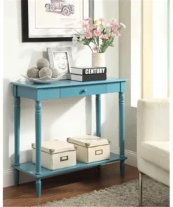 Convenience Concepts French Country Hall Table with Drawer and Shelf - 6053188BE