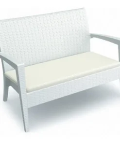 Compamia ISP845-WHI Miami Loveseat - White-