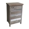 Cheungs FP-4123 Wooden Cabinet With 3 Drawers And Rope Handles