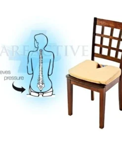 Care Apparel 0228V-0-TAN Coccyx Wedge Velour Cover Standard Foam; Tan