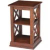 Concept International International Concepts OT581-70A Hampton Accent Table With Shelves Espresso