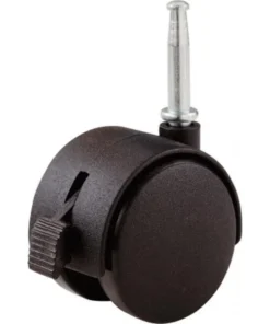 Shepherd 2 in. Twin Wheel Caster With Stem And Brake 9578