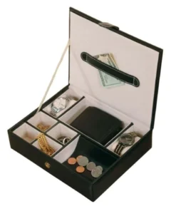 Mele & Co. 0068511M Faux Leather Men s Valet in Black