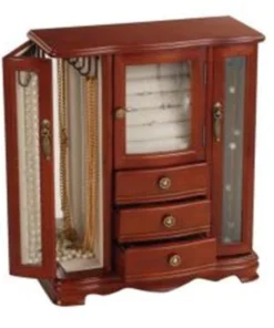 Mele & Co. Richmond Mele & Co 00772F09M Jewelry Box in Walnut