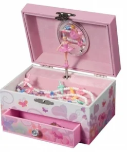 Mele & Co. 00800S10M Ashley Girls Musical Ballerina Fairy and Flowers Jewelry Box