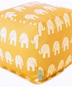 Majestic Home Goods Majestic Home Yellow Ellie Small Cube