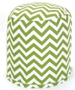 Majestic Home Goods Majestic Home Sage Chevron Small Pouf