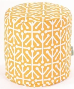 Majestic Home Goods Majestic Home Citrus Aruba Small Pouf