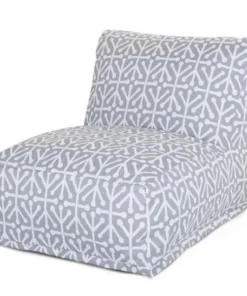 Majestic Home Goods Majestic Home Gray Aruba Bean Bag Chair Lounger