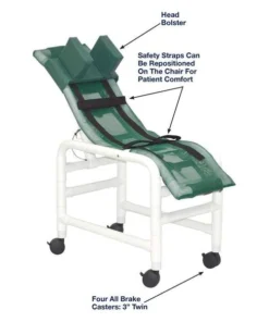 MJM International 191-MC-HB Reclining Bath Chair
