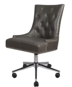 New Pacific Direct 1900038-V04 39.5 x 22 x 25 in. Cadence Bonded Leather Office Chair; Vintage Gray