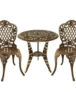 Oakland Living Corporation Oakland Living 3005-AB - Tea Rose 3 Piece Bistro Set - Antique Bronze