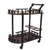 Ore International JW-104 Cherry 2-Tier Wine Table
